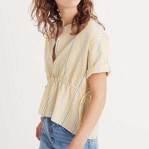 Madewell drawstring-waist shirt
